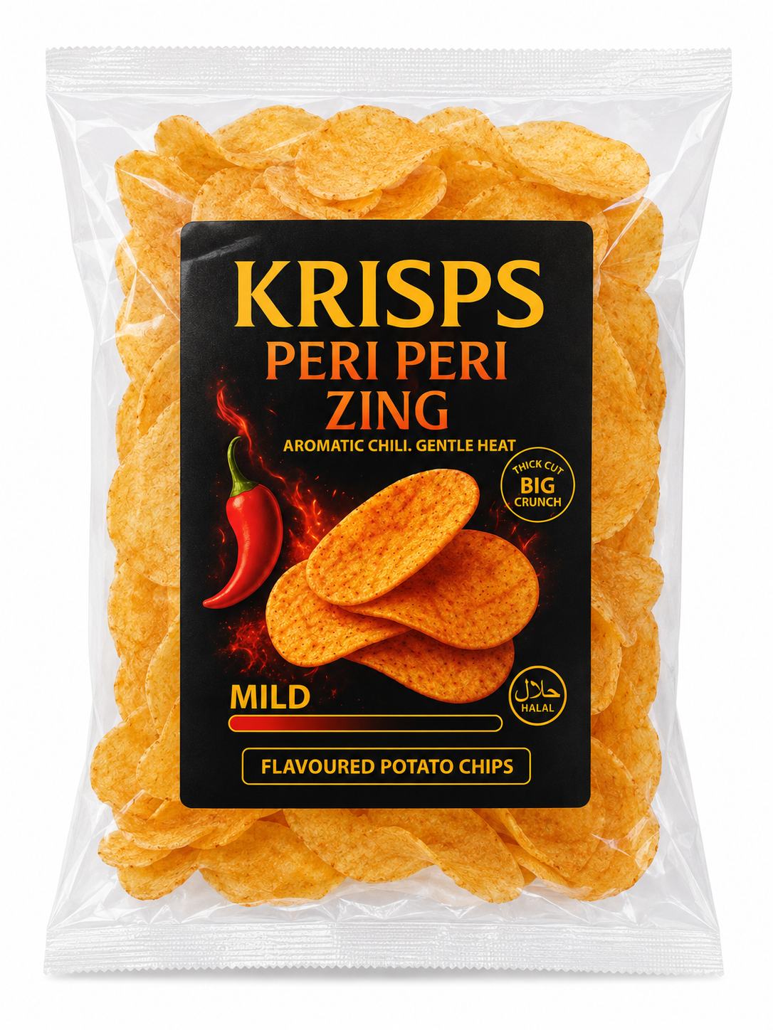 Krisps Peri Peri Zing โ Spicy & Tangy Crunchy Snack