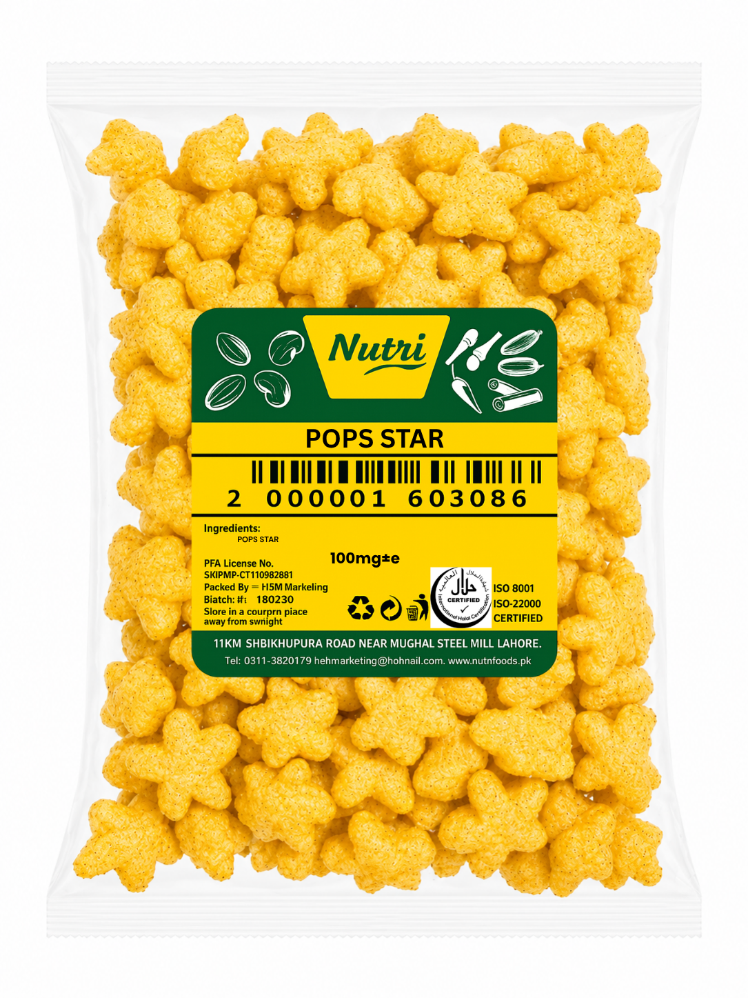 Pops Star โ Crunchy Star-Shaped Snack Pops