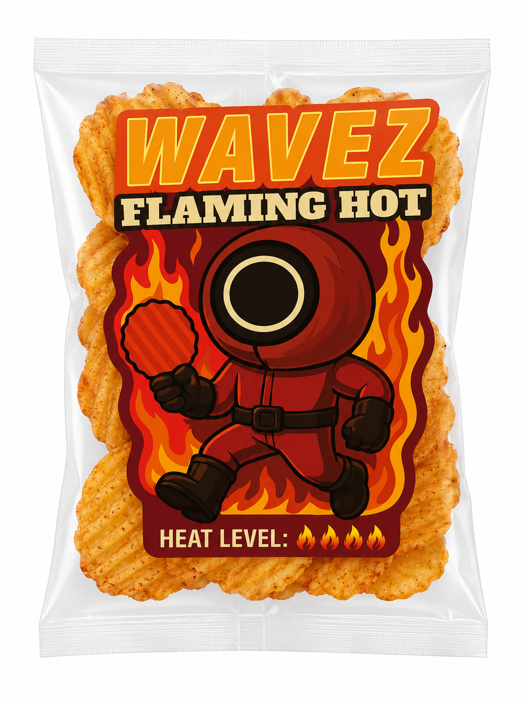 Wavez Flaming Hot โ Ultra Spicy Crunchy Chips