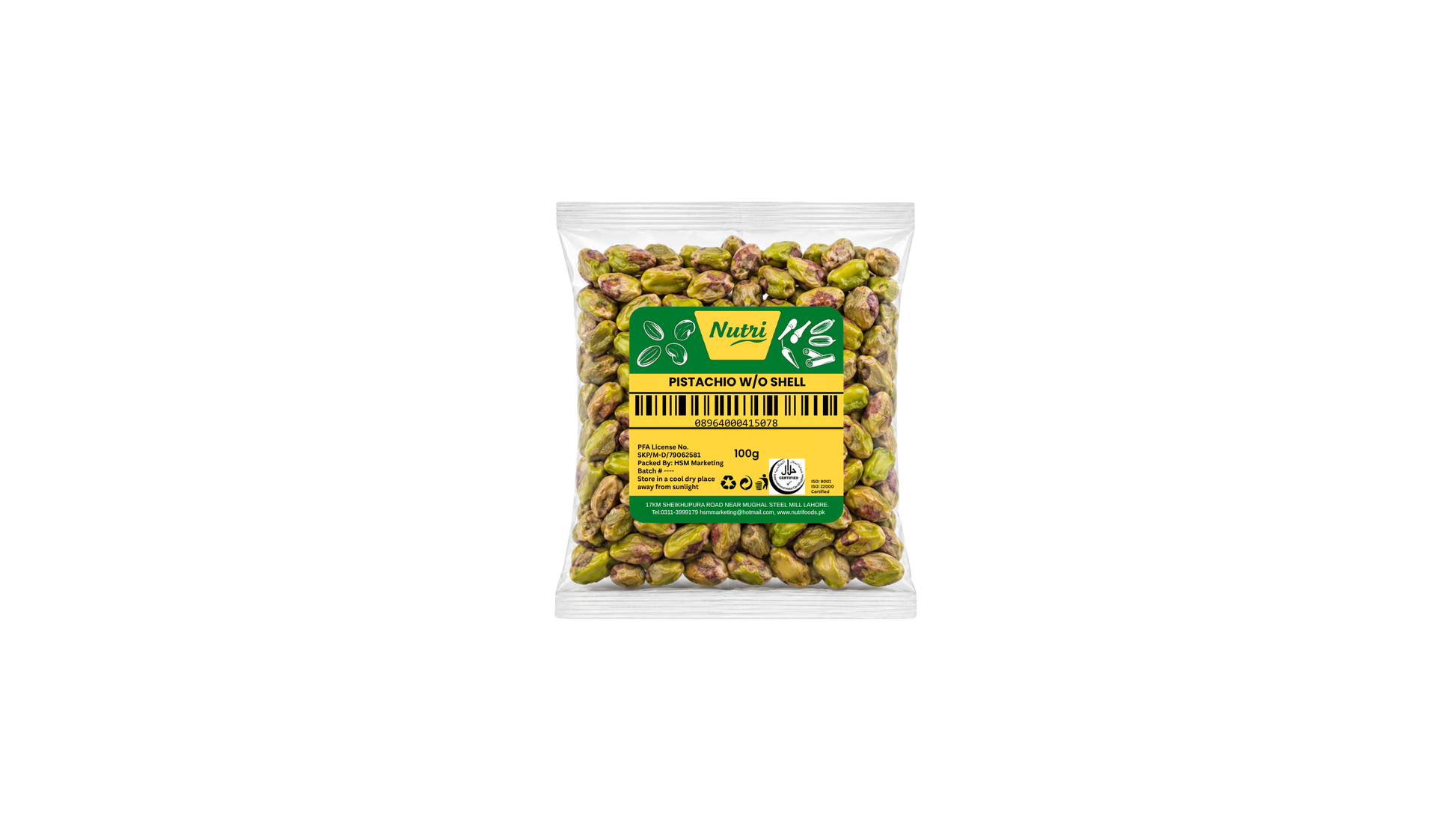 Pistachio W/O Shell 100g product image