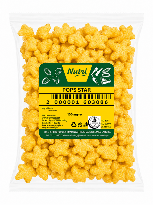 Pops Star – Crunchy Star-Shaped Snack Pops