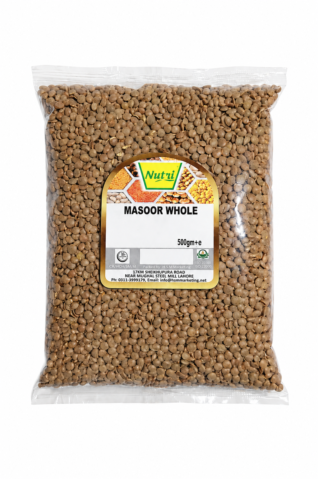 Nutri Daal Masoor Whole pouch