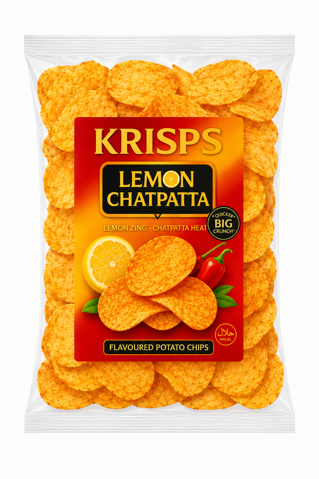 Krisps Lemon Chatpatta – Tangy & Crunchy Snack